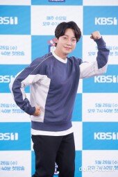 [DA포토] 허경환 ＂같이 운동해요＂