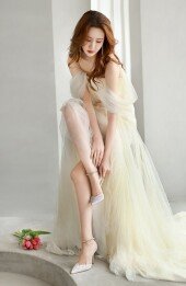 ‘세븐♥’ 이다해, 웨딩드레스 우아한 자태…5월 결혼 [화보]