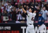 김재윤, 한국시리즈 진출이다! [포토]