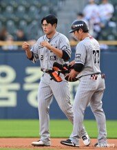 채은성, 선취점 찬스였는데