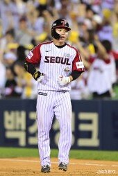 문성주, 9회말 동점 성공이야