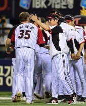 염경엽 감독, (김)영준아 특급 칭찬이야