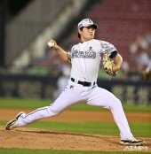 김택연, 5세이브 역투