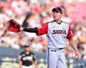 손주영, 폭투에 의한 실점이 아쉬워