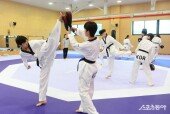 뜨거운 진천 태권도 국가대표팀