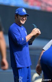 박병호 ‘즐거운 대화’