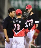 알드레드, 6.2이닝 무실점에 밝은 웃음