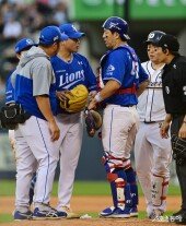 이승현, 타구에 맞은 몸 상태는?