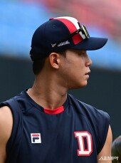 박준영, 폭염주의보에 얼굴 가득한 땀방울