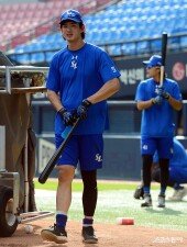 1군 복귀 눈앞 구자욱, 부상 걱정마세요~