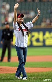 임은수, 즐거운 야구장 나들이~