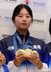 임시현, 금빛 3관왕~