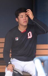 시라카와, 무더위에 불펜 피칭 마치고