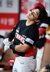 김도영 ‘아쉬운 첫 타석’