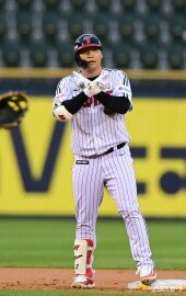 문보경, 선취점 올렸어