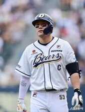 양석환, 역전 찬스 날렸어