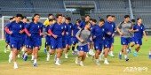 월드컵 예선 대비하는 축구대표팀