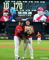 양현종 ‘KBO 최초 10년 연속 170이닝 달성!’