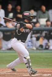 강백호, 귀중한 1타점 적시타