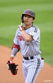 박해민 ‘팀 첫 안타’