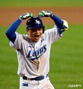 투런포 김헌곤, 하트 세리머니!