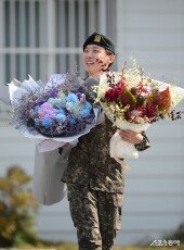 BTS 제이홉, 전역의 기쁨