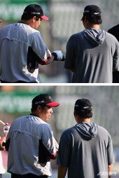 김현수, 여길 맞추면 넘어가는 거야