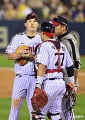 임찬규, 실점 위기야