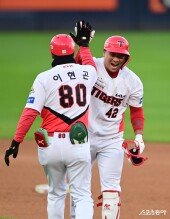 김태군, 1점 추가요