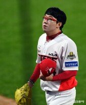 양현종, 6회초 1사에서 교체