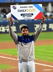 레예스, 한국시리즈 3차전 데일리 MVP