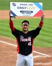 김태군, 한국시리즈 4차전 데일리 MVP