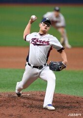 김서현, 힘찬 투구