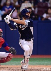 송성문, 제대로 맞은 3루타