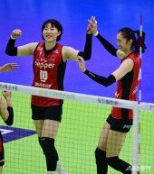 박정아-장위, 서브 득점 좋아!