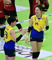 양효진, 아슬아슬한 점수차에 나온 찐텐