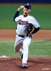 곽빈, 토종 다승왕의 투구!