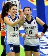 빅토리아-천신통 ‘블로커 터치아웃~’