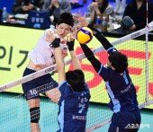 정지석, 강력한 스파이크