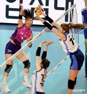 정윤주, 파워 넘치는 스파이크!