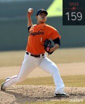 문동주, 시범경기 159km 강속구