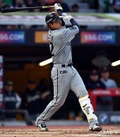 채은성, 드디어 터졌다! 마수걸이 홈런~