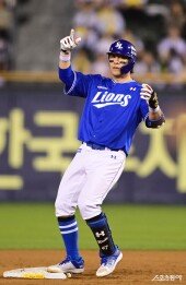 강민호, 드이어 터진 삼성의 방망이