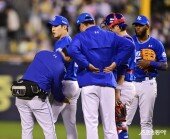 원태인, 허벅지 뒤가 땡겨