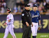 치명적인 보크 선언에 당황한 박민우