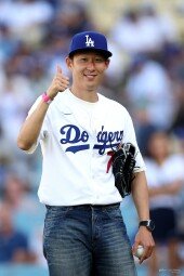 손흥민 ‘다저 스타디움 최고예요’ [포토]