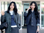 김태리·카리나, 밀라노 출국…청순 vs 바비 공항 격돌 [화보]