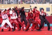 ‘역사적인 첫 월드컵 하프타임쇼’ 지구촌 녹인 ‘BTS Dynamite’ [포토]