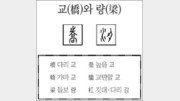 [한자 뿌리읽기]교(橋)와 량(梁)