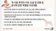 [Q&A]개 식용 종식 특별법 위반하면 처벌은…문답자료 배포